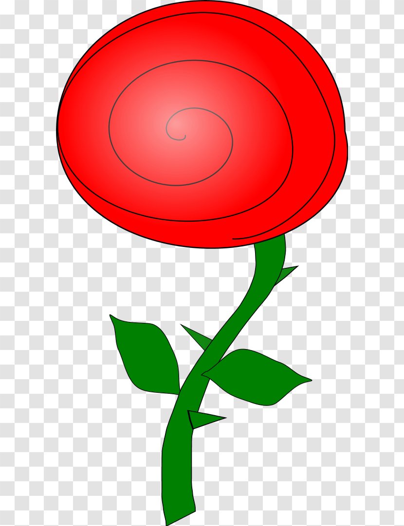 Rose Flower Cartoon Clip Art - Free Content - Red Clipart Transparent PNG