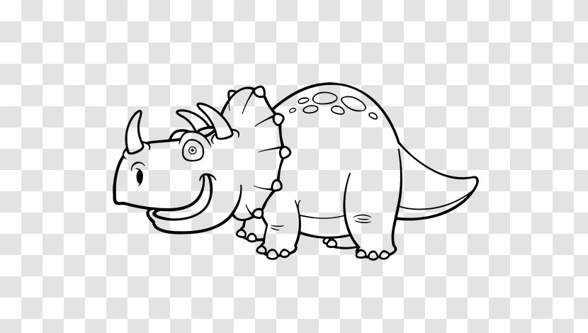 Triceratops Dinosaur Drawing Coloring Book Plesiosauria - Animal Figure Transparent PNG