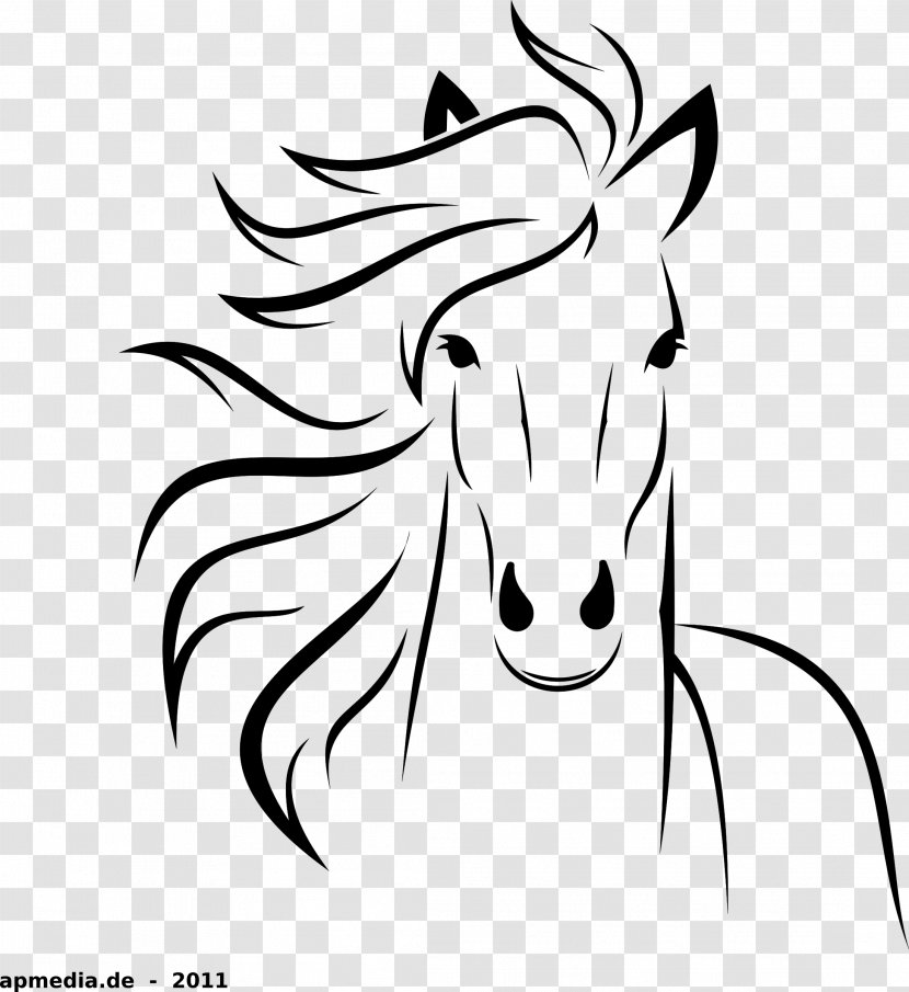 Horse Head Mask Drawing Stallion Clip Art - Tree Transparent PNG