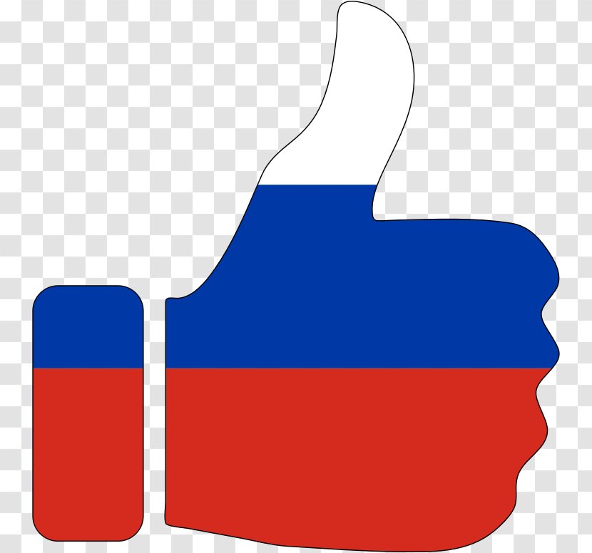 Flag Of Russia Thumb Signal National Clip Art - Strokes Transparent PNG