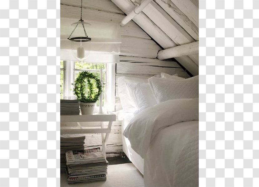 Attic Bedroom House Log Cabin - Duvet Cover Transparent PNG