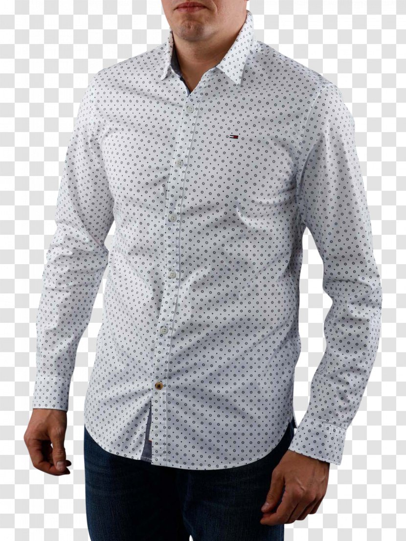 Dress Shirt T-shirt Jeans Tommy Hilfiger Denim - Button Transparent PNG