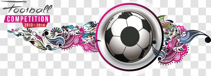 Poster Football Illustration - Purple - World Cup Transparent PNG