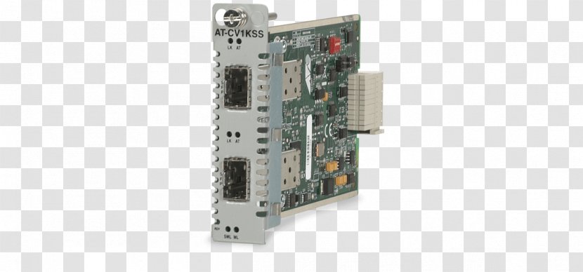 TV Tuner Cards & Adapters Network Allied Telesis Converteon AT-CV1KSS Media Converter - Interface Controller - SFP (mini-GBIC) / Small Form-factor Pluggable TransceiverOthers Transparent PNG