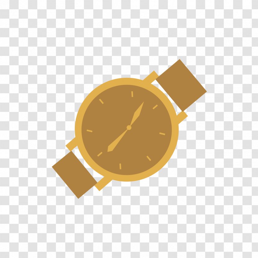 Watch Yellow Clock Transparent PNG