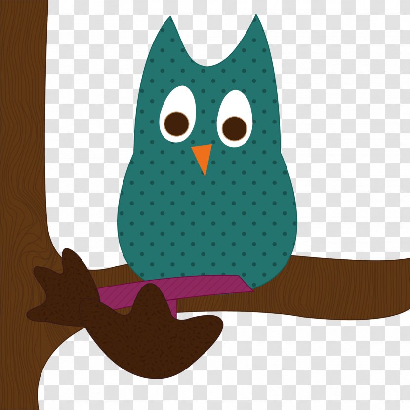 Owl Clip Art - Turquoise - Typing Cliparts Transparent PNG