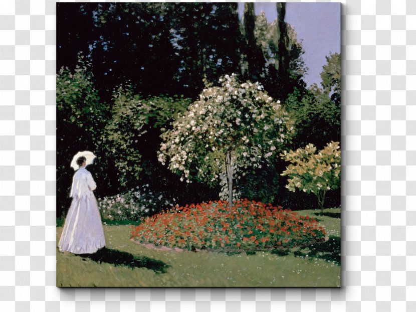 Garden At Sainte-Adresse The Artist's Giverny Water Lilies Woman With A Parasol - Art - Madame Monet And Her Son Jeanne-Marguerite Lecadre In GardenWater Transparent PNG