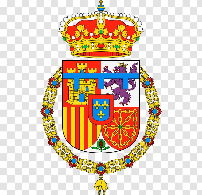 Coat Of Arms The King Spain Order Golden Fleece - Area - Lion Transparent PNG