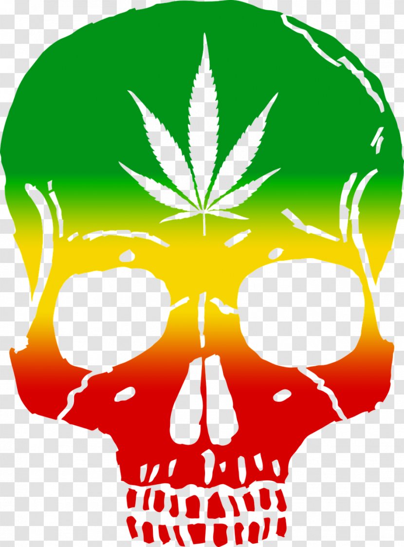 Reggae Jamaica Cannabis Sativa Rastafari - Head Transparent PNG