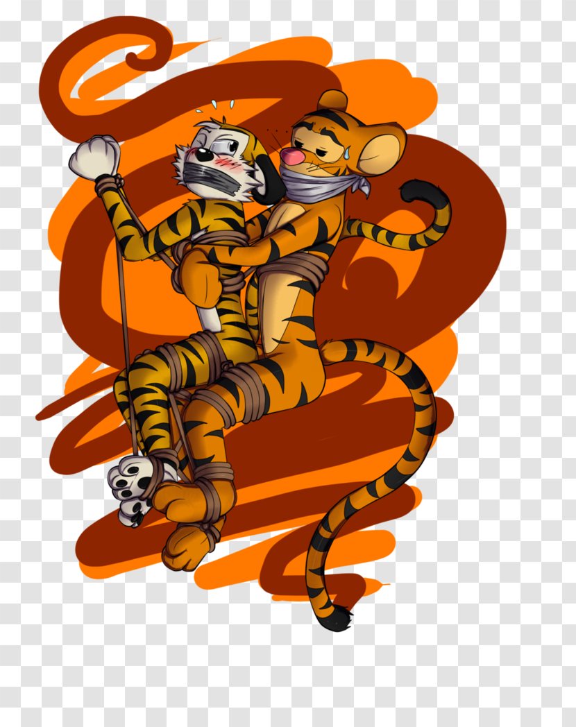 Tigger Tiger Winnie-the-Pooh Calvin And Hobbes - Orange Transparent PNG