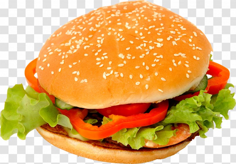 Fast Food Hamburger Cheeseburger McDonald's Big Mac Junk - Vegetarian - Bacon Transparent PNG