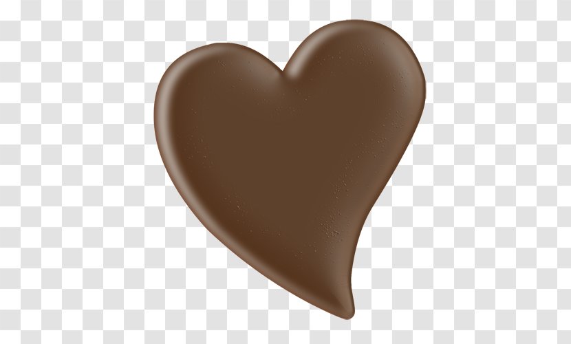 Chocolate - Heart - Brown Transparent PNG