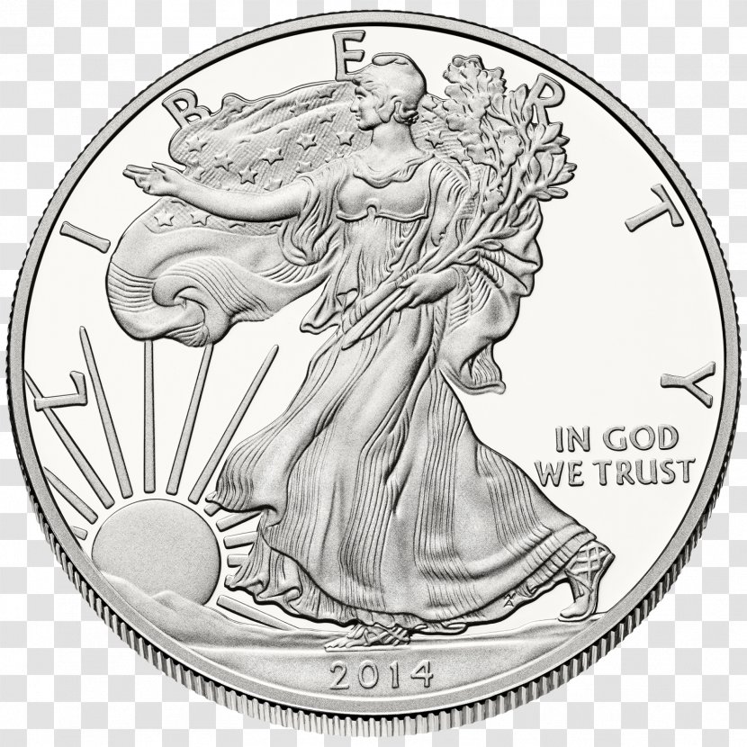 American Silver Eagle Bullion Coin United States Mint - Fictional Character Transparent PNG