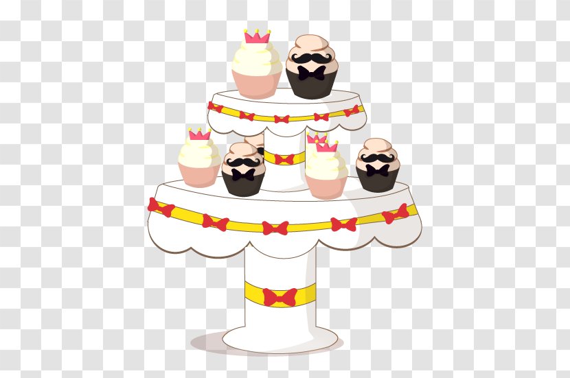 Cuisine Dessert Clip Art - Cupcake Stand Transparent PNG