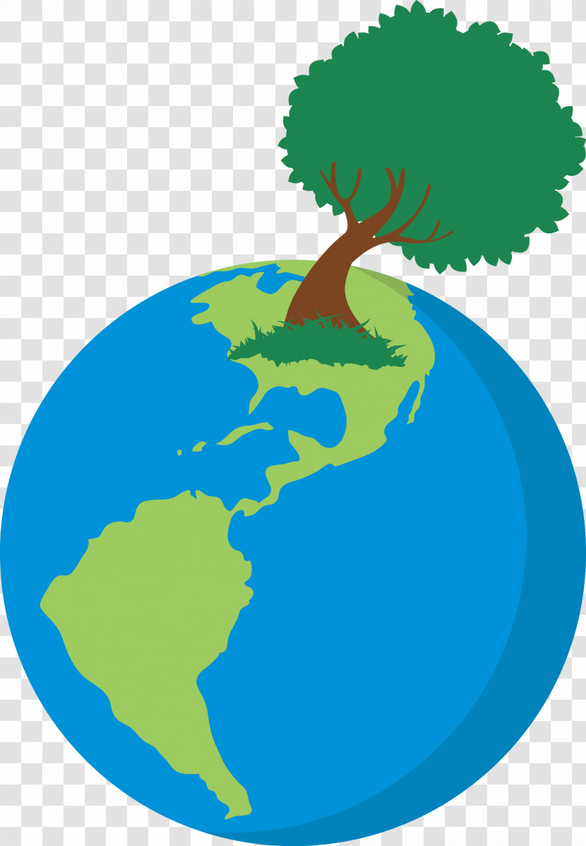 Earth Tree Go Green Transparent PNG