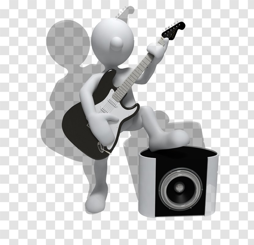 Guitar Megaphone - Joint - 3D Villain Transparent PNG