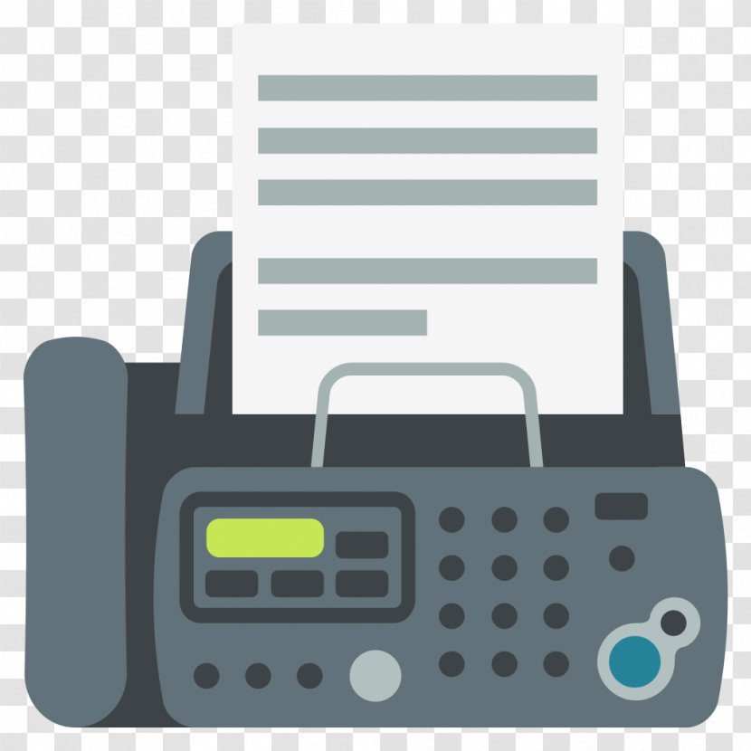 Emoji Fax Telephone Receiver Mobile Phones - Multimedia Transparent PNG