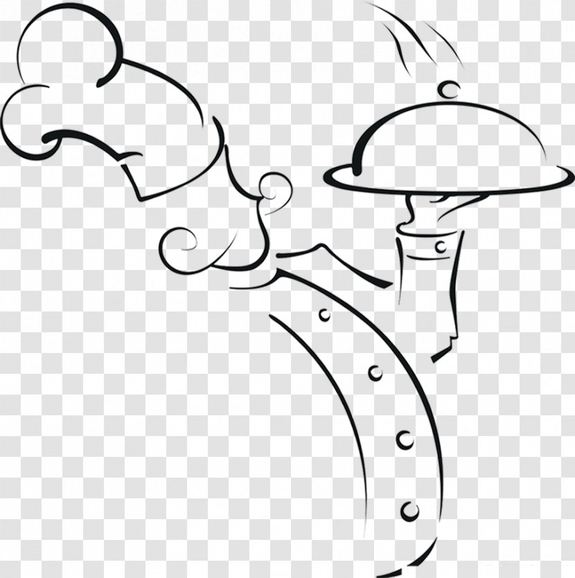 Chef Drawing Shutterstock Cooking - Restaurant - Hand-drawn Line Cook Food Transparent PNG
