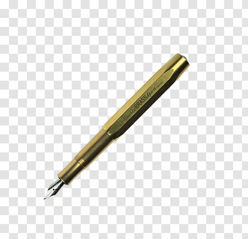 Paper Fountain Pen Kaweco Pens Nib - Brass Transparent PNG