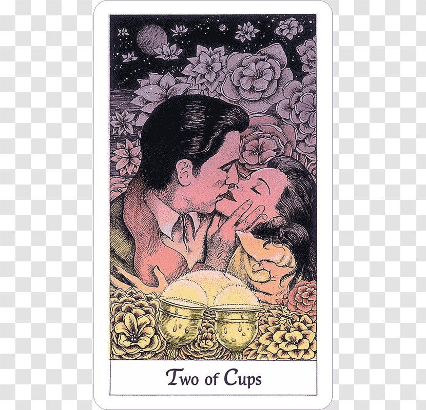 Cosmic Tarot Norbert Losche Two Of Cups Suit - Four - 10 Transparent PNG