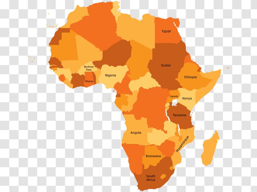 Nigeria Member States Of The African Union Map WikiAfrica - Orange - Africa Transparent PNG