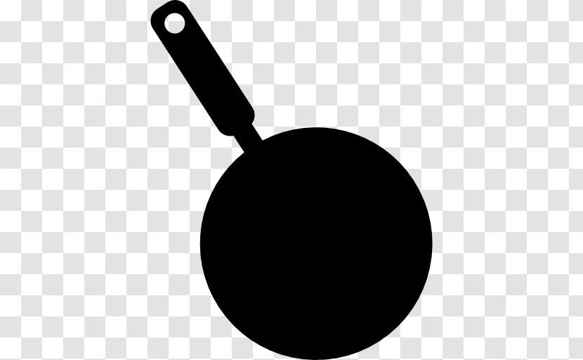 Fried Egg Bread Pudding Frying Pan - Black And White Transparent PNG