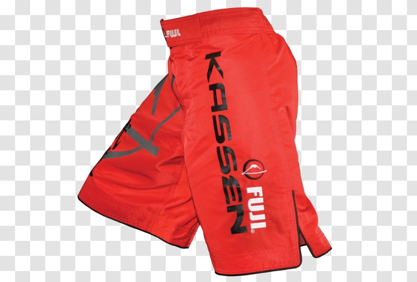 Trunks Shorts Mixed Martial Arts Clothing Sports - Red Transparent PNG