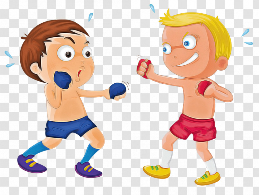 Cartoon Child Playing Sports Play Transparent PNG