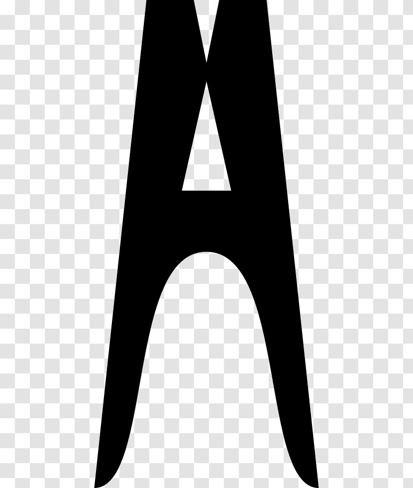 Line Angle Font - Black M - Clothes Pins Transparent PNG