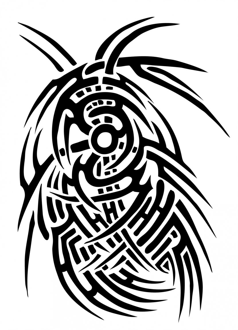 Tribe Tattoo Crow Nation Line Art Clip - Mythical Creature - Tribal Designs Transparent PNG