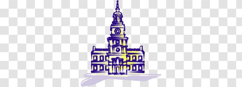 Independence Hall Clip Art - Endeavor Cliparts Transparent PNG