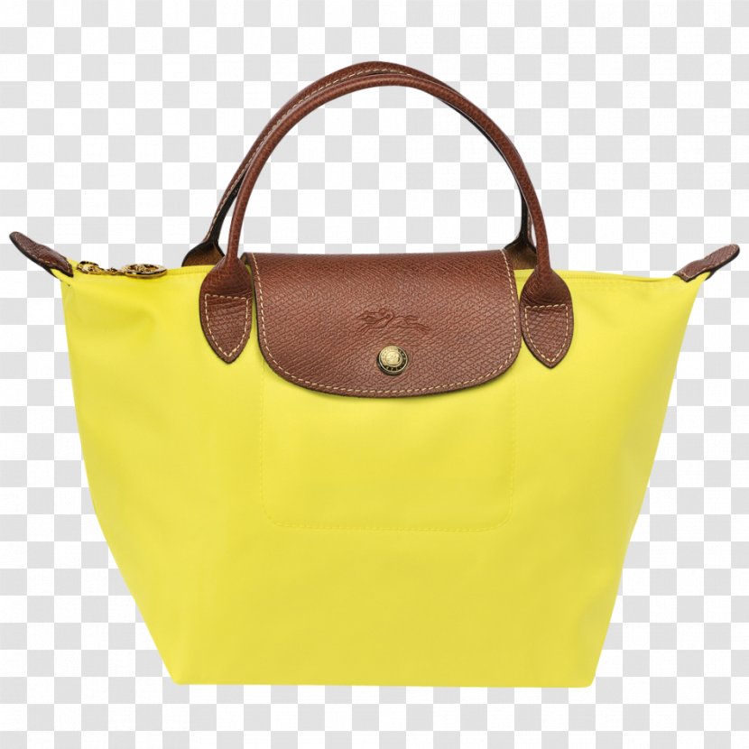 Longchamp Le Pliage Medium Nylon Tote Handbag Pocket - Bag Transparent PNG