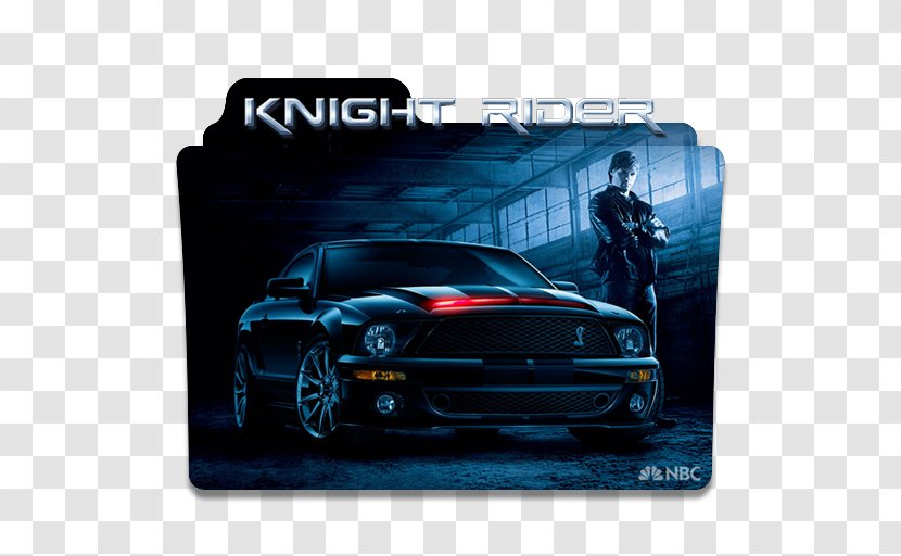 K.I.T.T. Michael Knight Ford Mustang Shelby Rider - Car Transparent PNG
