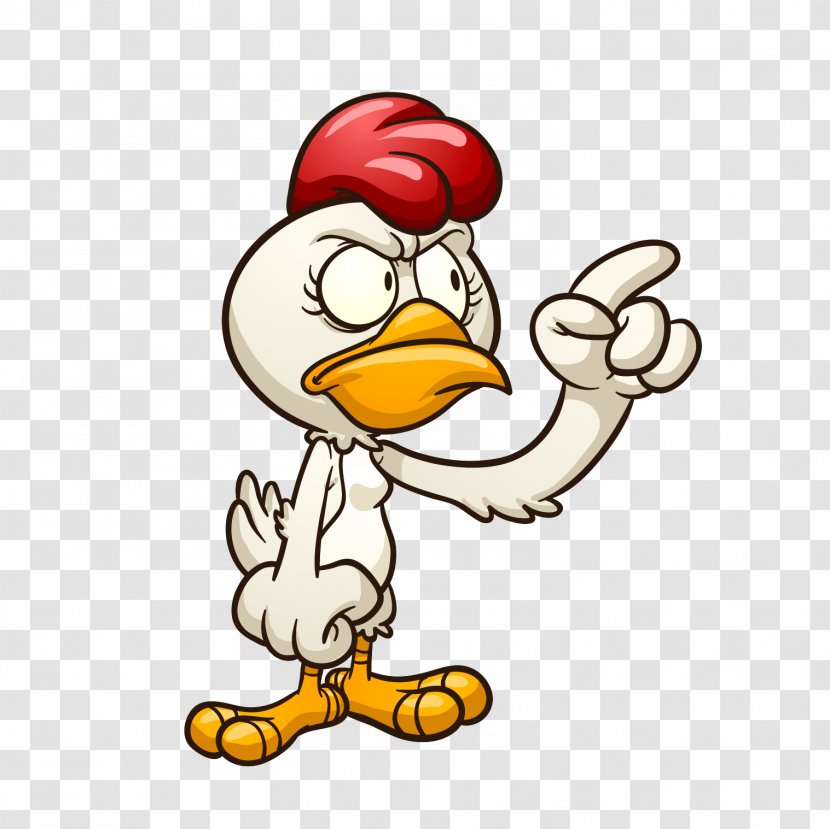 Chicken Cartoon Illustration - Beak - Chick Transparent PNG