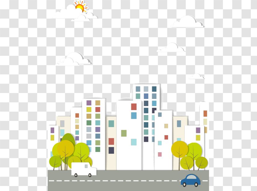 Free Content Royalty-free Clip Art - Fotosearch - Cartoon Buildings And Streets Transparent PNG