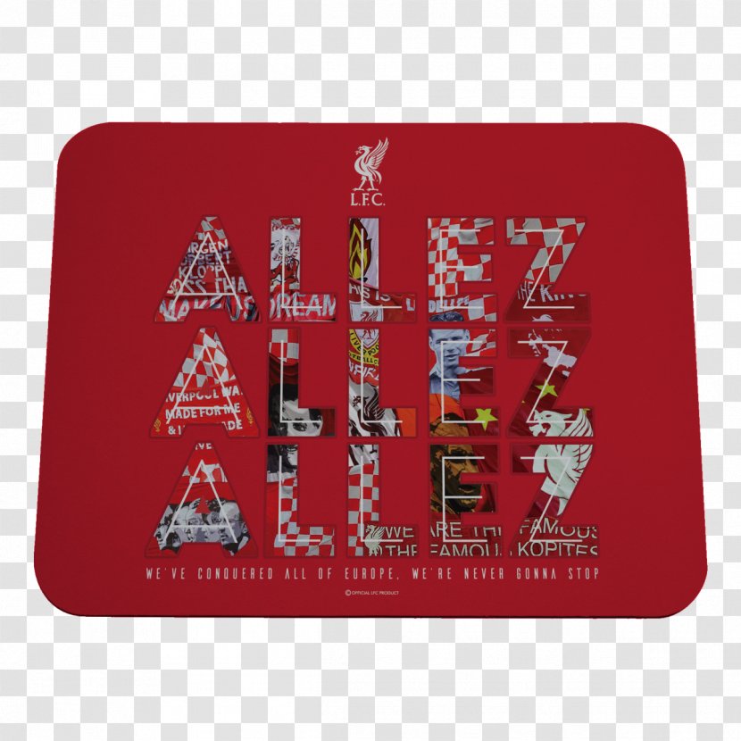 Liverpool F.C. Allez (We've Conquered All Of Europe) 2018 UEFA Champions League Final Fans - Heart - Liverbird Transparent PNG