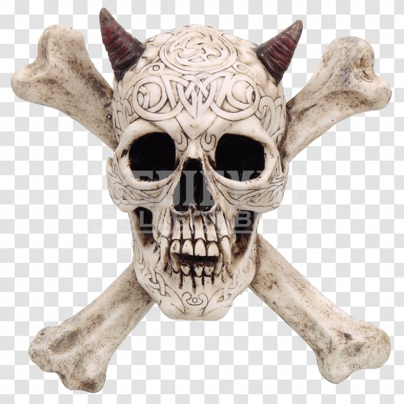 Skull And Crossbones Human Symbolism Skeleton - Devil Transparent PNG