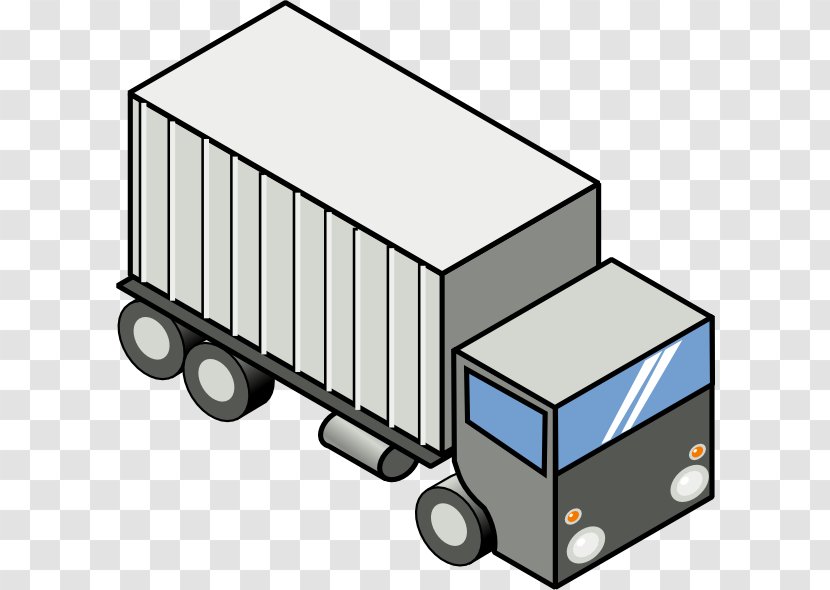 Pickup Truck Semi-trailer Clip Art - Transport - Cartoon Drawings Transparent PNG