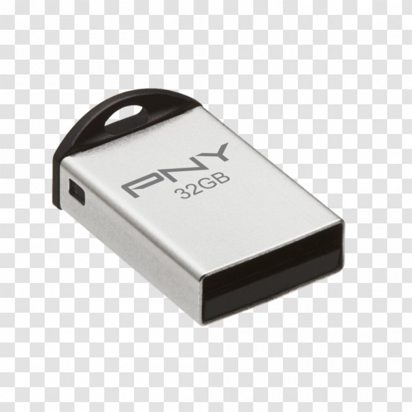 USB Flash Drives Memory PNY Technologies Metal Attaché - Adapter Transparent PNG