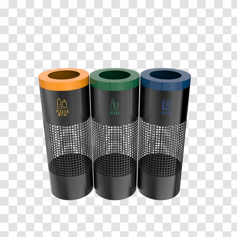 Plastic Cylinder - Rubbish Bins Waste Paper Baskets Transparent PNG