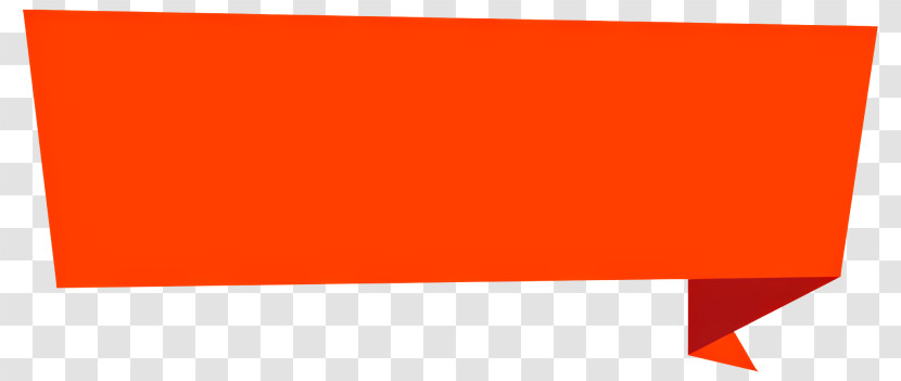 Speech Bubble - Simple Red Ribbon Banner Design Transparent PNG
