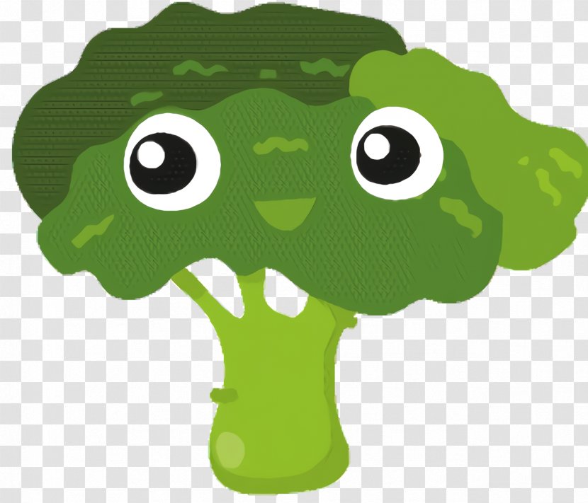 Green Leaf Background - Cartoon - Plant Broccoli Transparent PNG