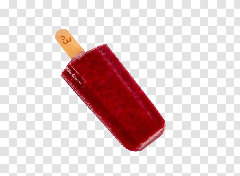 Ice Cream Flavor Pop - Red - Blueberry Transparent PNG