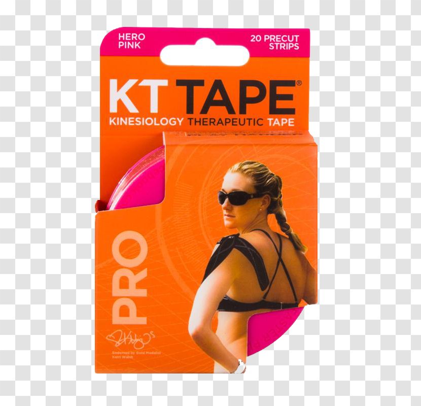 Elastic Therapeutic Tape Adhesive Athletic Taping Kinesiology Ache - Orange - Sport Transparent PNG