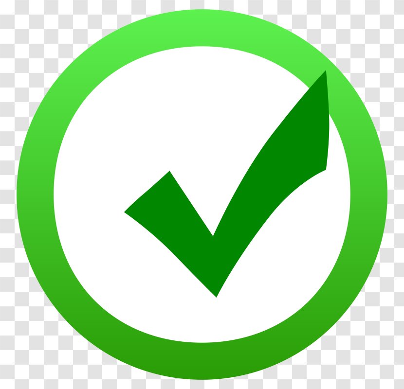 Checkbox Clip Art - Symbol - Green Tick Mark Transparent PNG