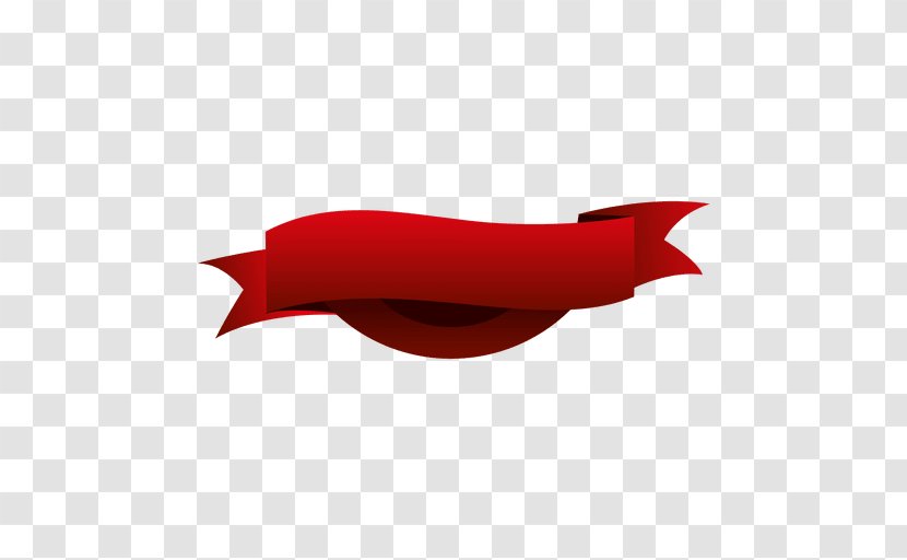 Red Ribbon - Vexel Transparent PNG