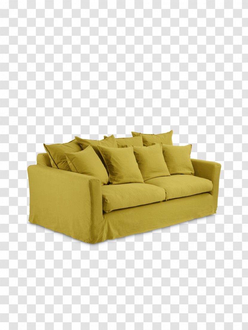 Sofa Bed Couch Furniture Slipcover Cushion - Fauteuil - Yellow Transparent PNG
