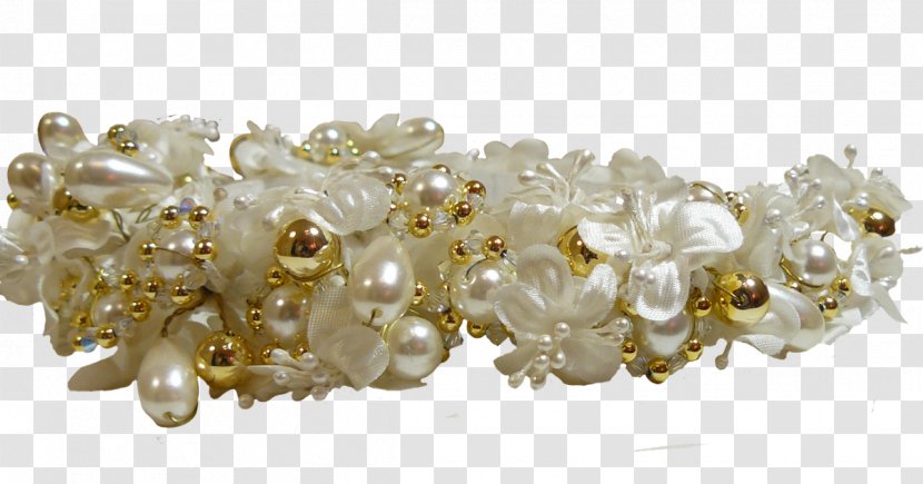 Pearl Earring Crown Jewellery Tiara - Flower Transparent PNG