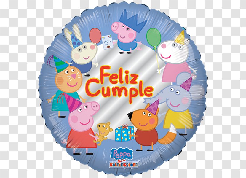 George Pig Birthday Happiness Toy Balloon Winnie-the-Pooh - Baby Toys Transparent PNG