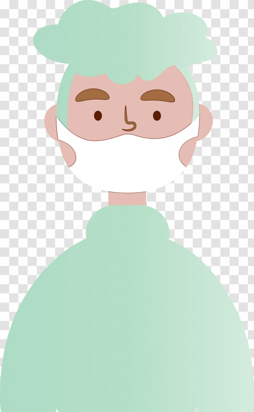 Cartoon Green Animation Smile Transparent PNG